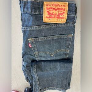 Levi's 502 32x29 Men's Dark Blue Relaxed Jeans